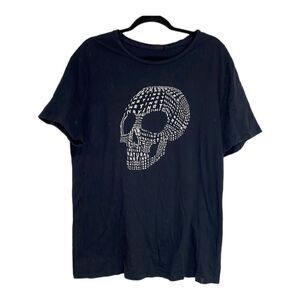 Truth by Republic Women's 'Natural Instict' Skull Shirt, Nagy Size XL